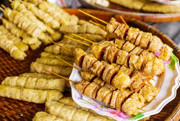 Grilled food on food market in Thailand — Stock Photo, Image