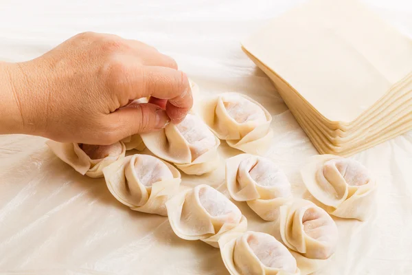 Dumpling chino casero — Foto de Stock