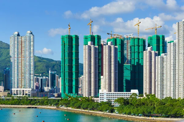 Gebäude im Bau in Hongkong — Stockfoto