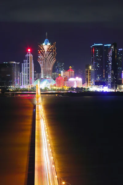 Macau à noite — Fotografia de Stock