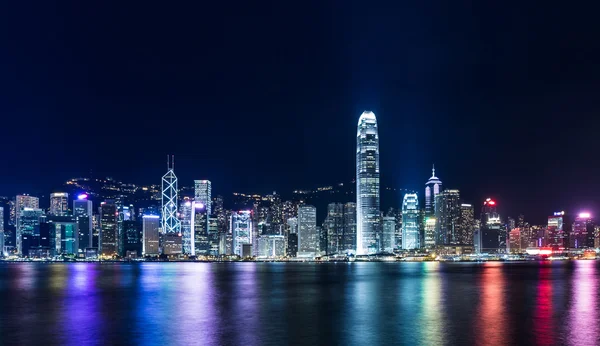 Hongkong bei Nacht — Stockfoto