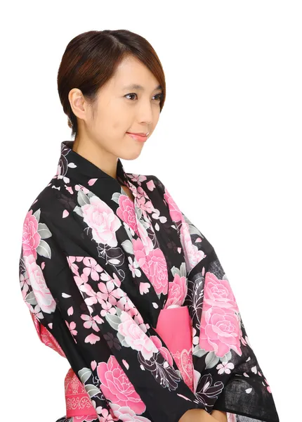 Asiatico donna indossare kimono — Foto Stock