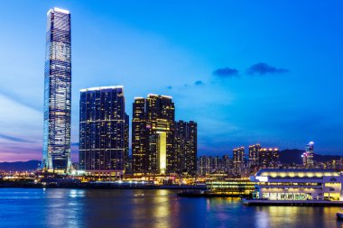 hong Kong Kowloon manzarası, gece