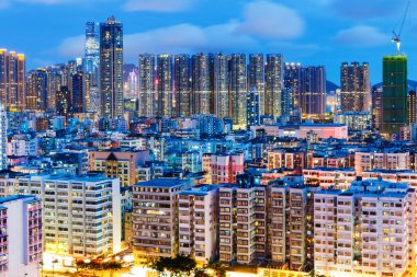 gece hong Kong Kentsel şehir