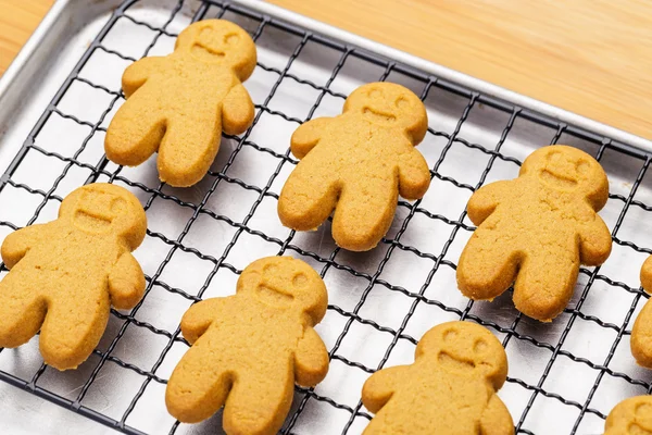 Homemade gingerbread cookies for xmas — Stock Photo, Image