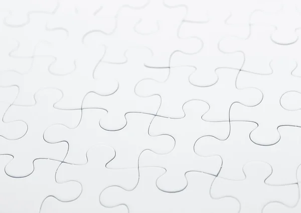 Volledige witte puzzel — Stockfoto