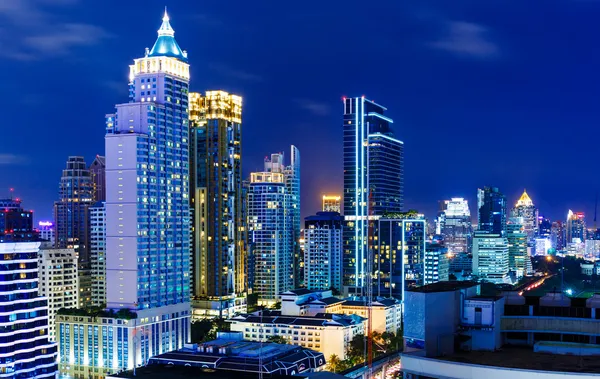 Bangkok stadsgezicht nachts — Stockfoto