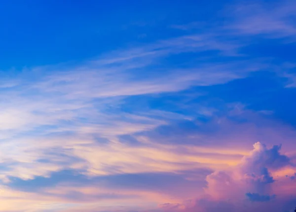 Zonsondergang cloudscape — Stockfoto