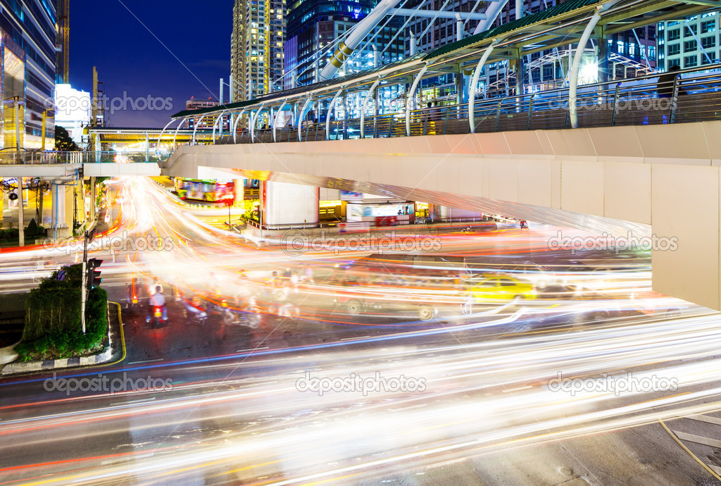 Bangkok city and traffic jam