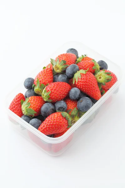 Berry mix healthy lunch box — Stock Photo, Image