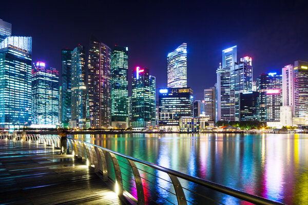 Urban cityscape in Singapore