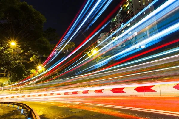 Verkeer parcours op weg — Stockfoto