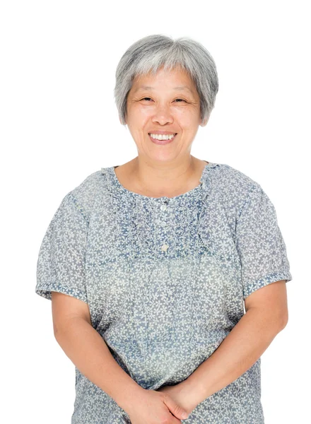 Asiatisk gammel dame – stockfoto