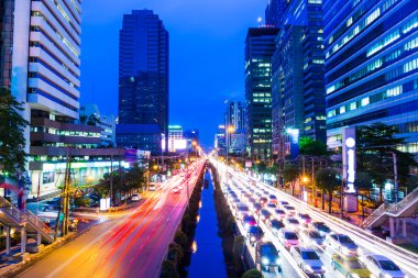 trafik sıkışıklığı ile Bangkok