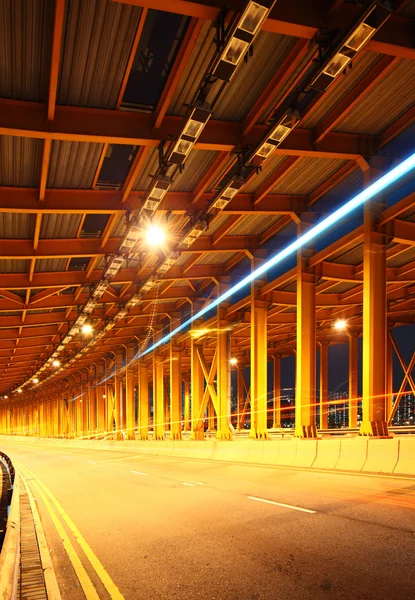 Tunnel with car light — Stock Photo, Image