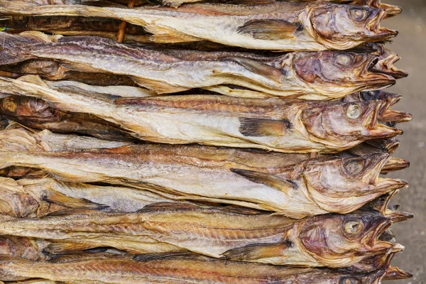 Haufen trockener Salzfische — Stockfoto