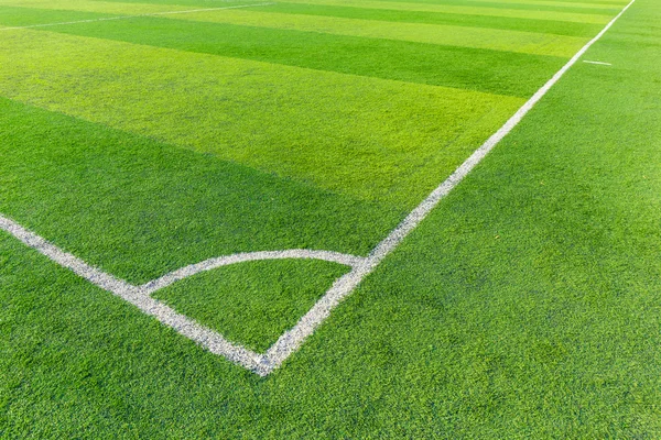 Voetbal voetbal veldlijn stadion gras — Stockfoto