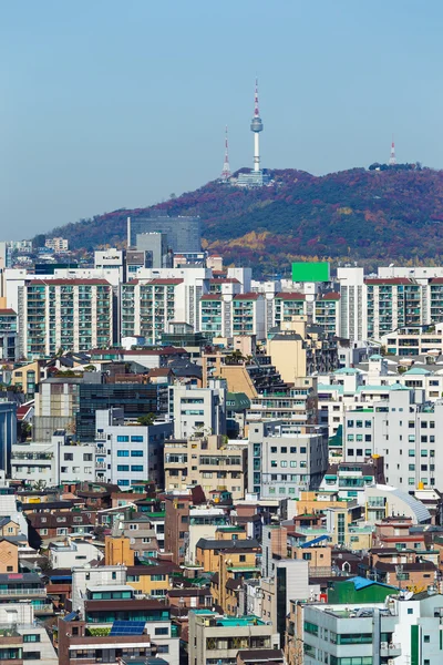 Городской горизонт Сеула — стоковое фото