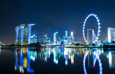 Singapur 'da gece vakti