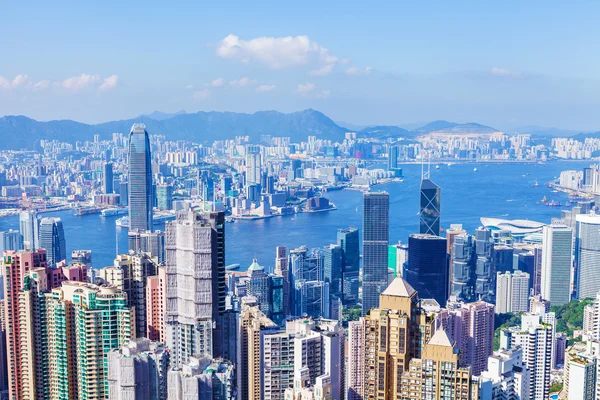 Blick auf die Stadt hongkong — Stockfoto