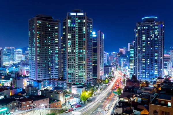 Seoul city på natten — Stockfoto