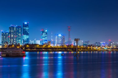 Seul Cityscape akşam