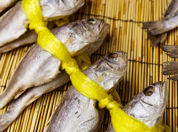 Dried salted fish for sell — Stock Photo, Image