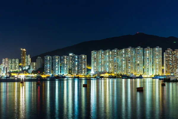 Hong Kong'da bir yerleşim bölgesi — Stok fotoğraf