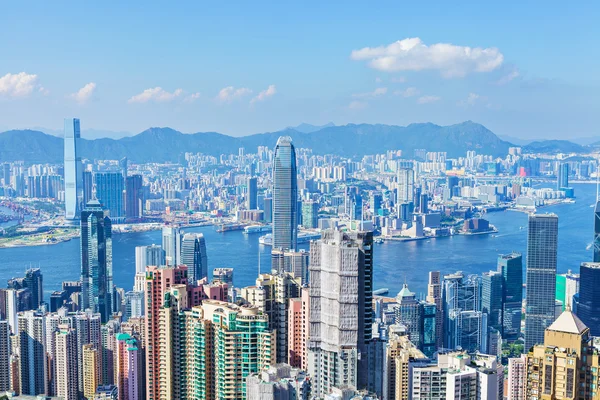 Blick auf die Stadt hongkong — Stockfoto