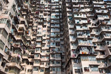Hong Kong 'daki eski bina.