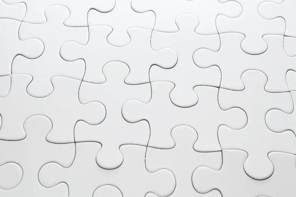 Weiß komplettiert Puzzle — Stockfoto