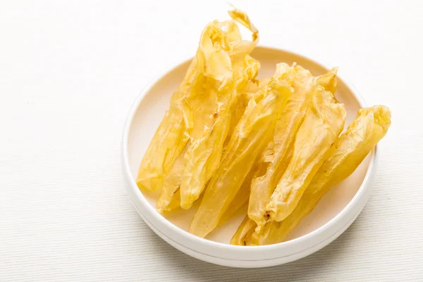 Сухой газовый мочевой пузырь на белой пластине Лицензионные Стоковые Фото