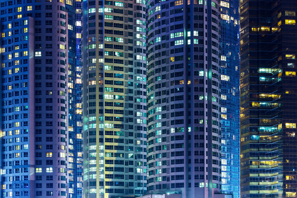 Modern building at night