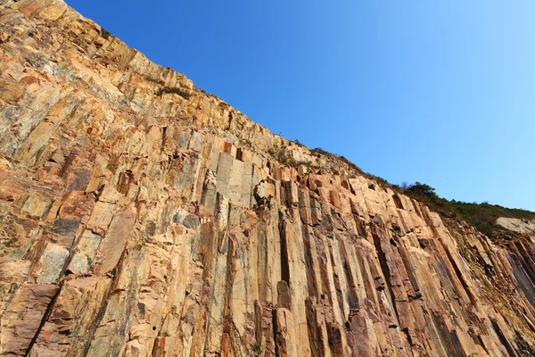 Sześciokątne kolumny w hong Kongu geo park — Zdjęcie stockowe