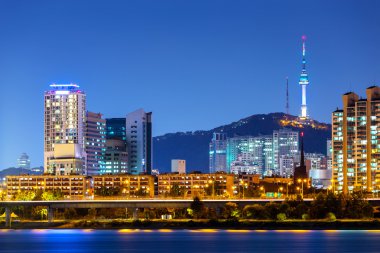 Seoul city, gece