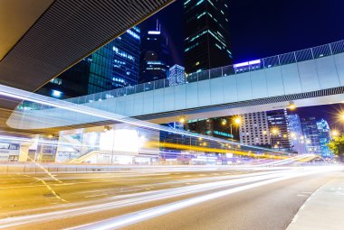 gece hong Kong trafik iz