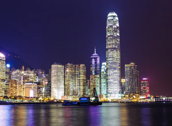 Hong Kong 's nachts — Stockfoto