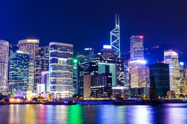 Isla de Hong Kong por la noche —  Fotos de Stock