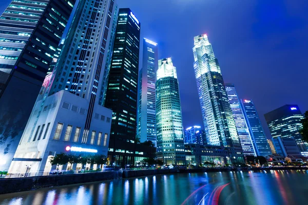 Noche en Singapur — Foto de Stock