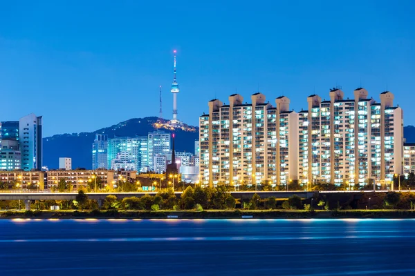 Ciudad de Seúl por la noche —  Fotos de Stock