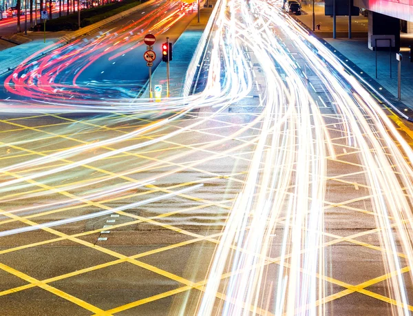 Hektisk trafik road — Stockfoto