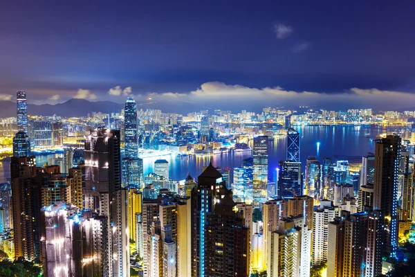 Hong kong sent på kvällen — Stockfoto