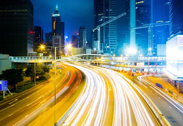 Verkeer in hong kong stad — Stockfoto