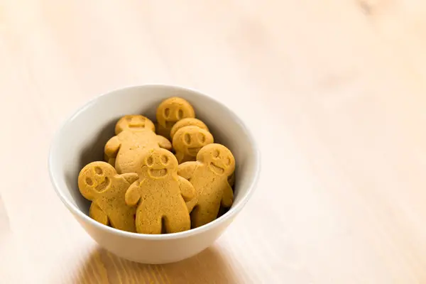 Pan di zenzero uomini biscotti — Foto Stock