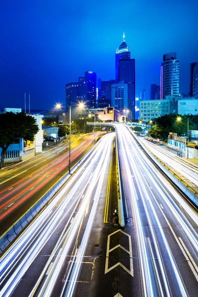 Hong Kong y semáforo — Foto de Stock