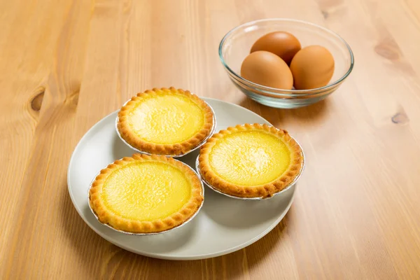 Yumurta ve yumurta tart — Stok fotoğraf