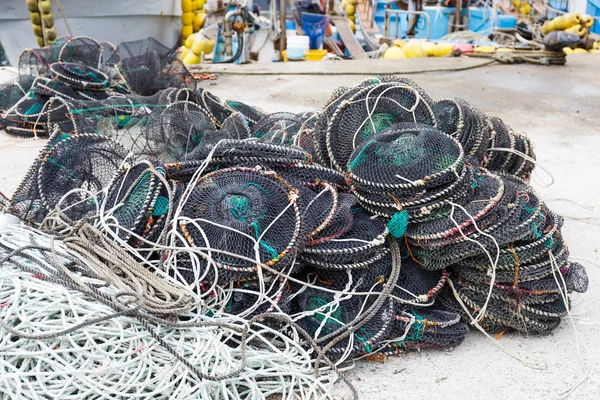Lege traps voor vastleggen visserij — Stockfoto