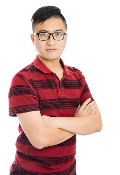 Jeune asiatique homme posant isolé — Photo
