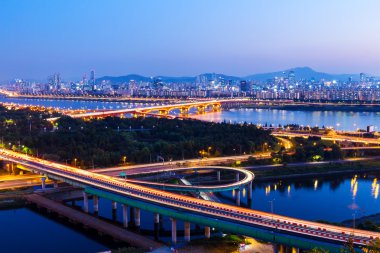 Seoul city, gece