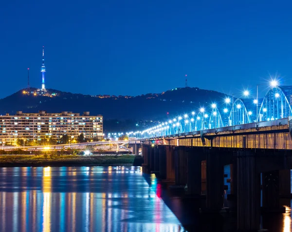 Linha do horizonte de Seul — Fotografia de Stock